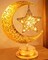 Ramadan Decorations Moon and Stars - Ramadan Lights for Table - Ramadan Decorations for Home 2026 - Ramadan Gifts for Kids Lanterns - Ramadan Decor Moon and Star Lamp - Crescent Moon lamp